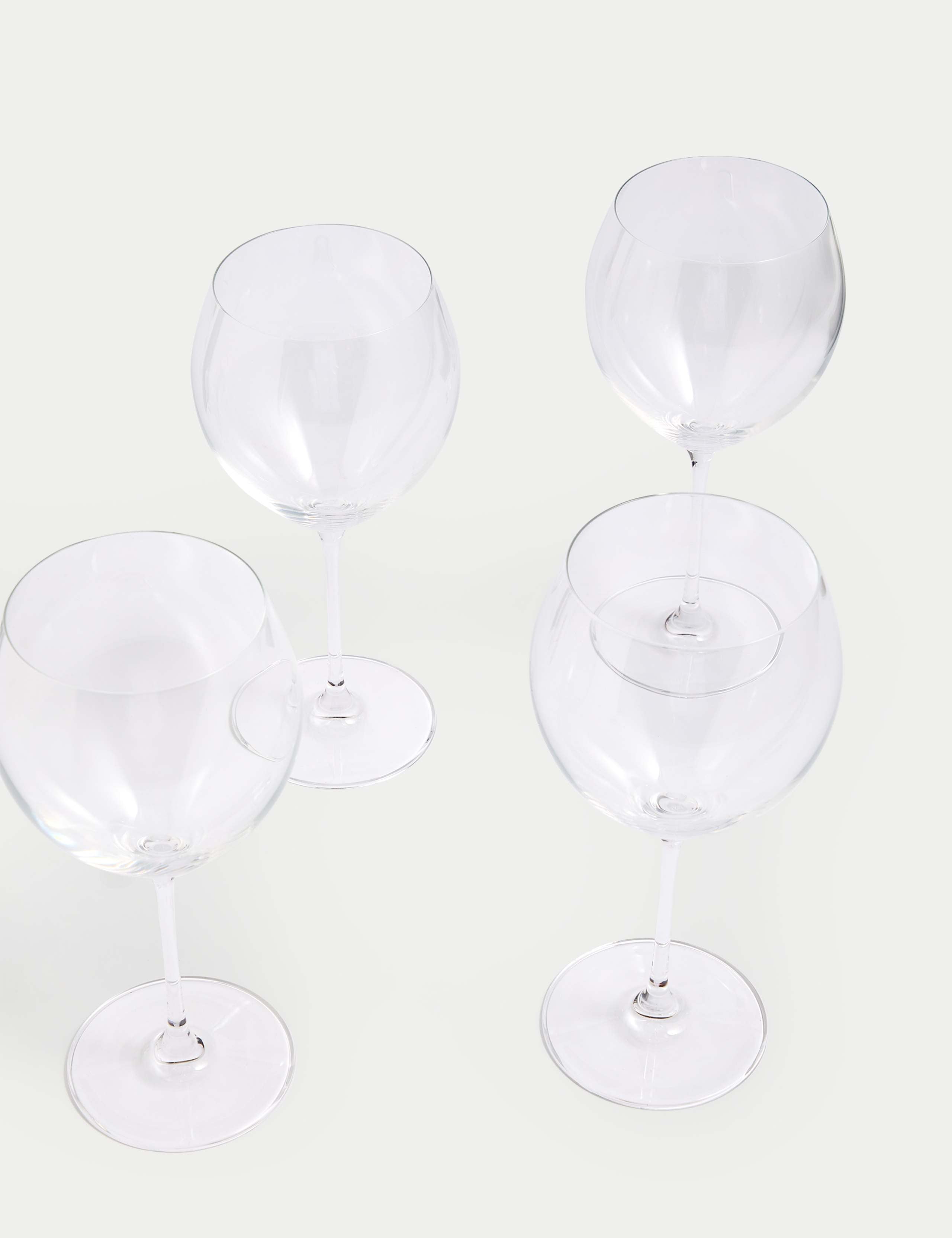 Rich white wine glasses set of 4 crystal (British brand)