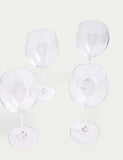Rich white wine glasses set of 4 crystal (British brand)