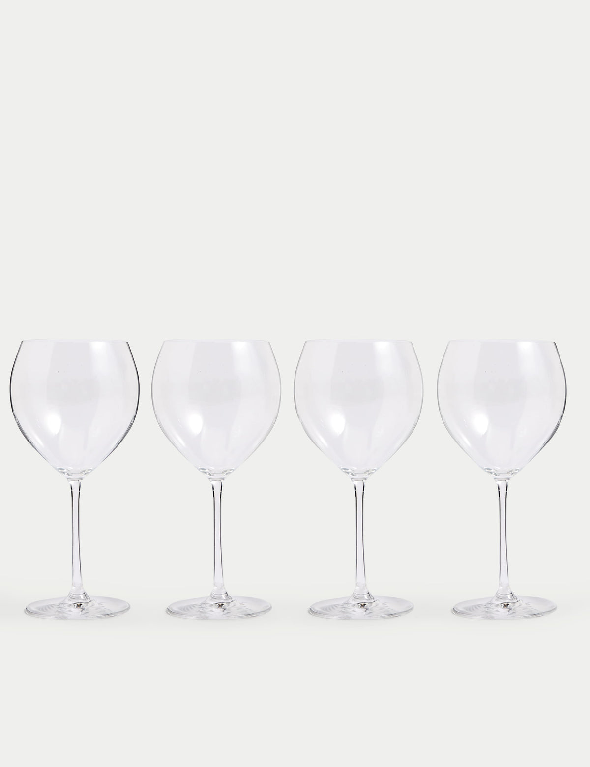 Rich white wine glasses set of 4 crystal (British brand)
