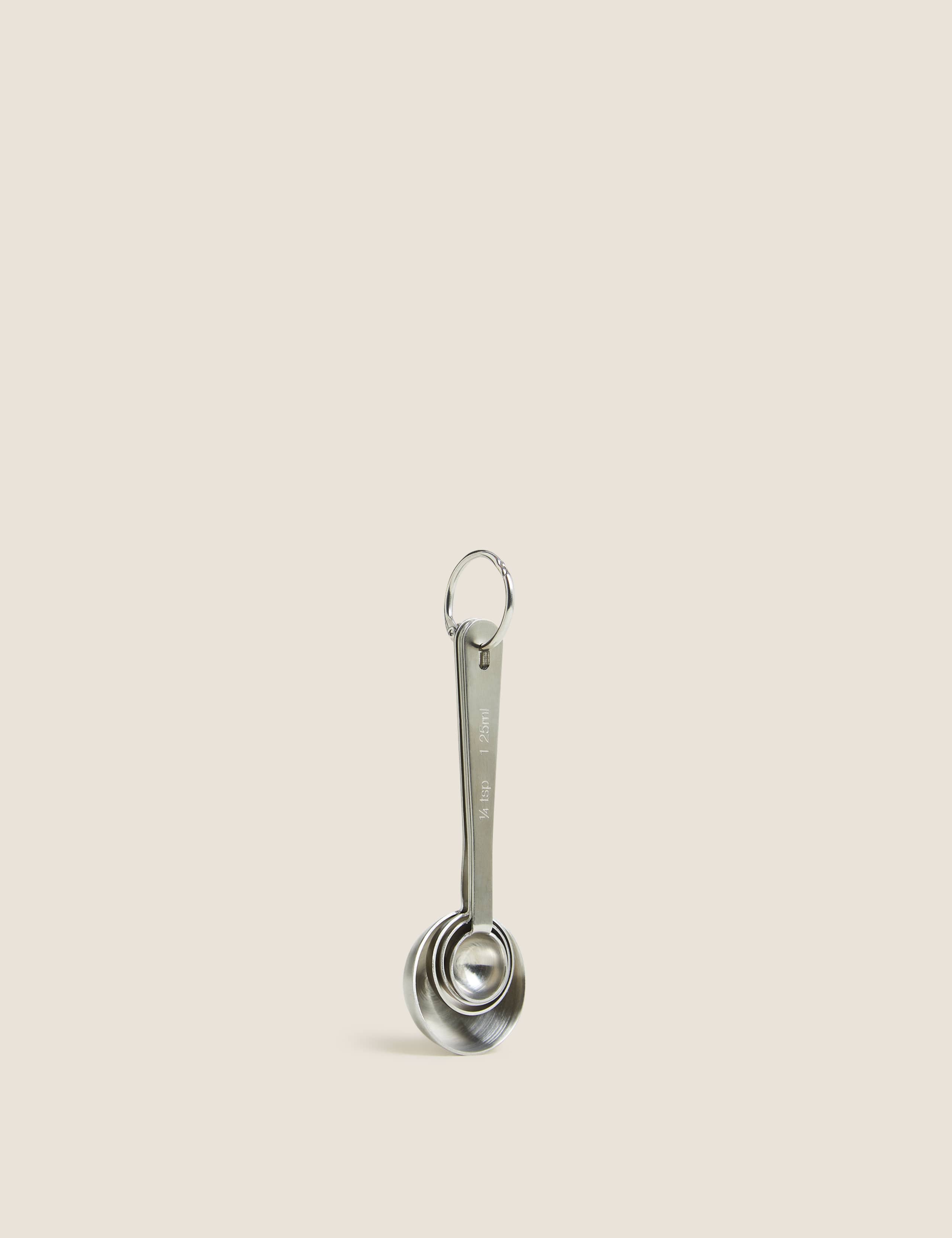 Stainless steel measuring spoons set of 4 (British brand)
