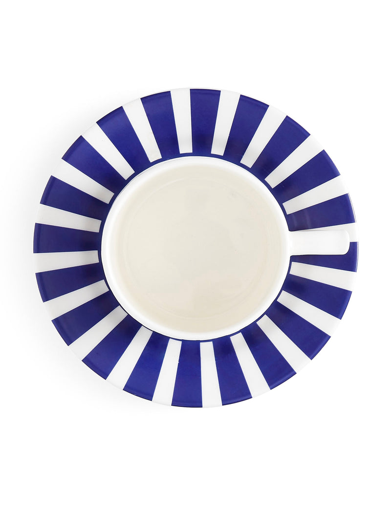 Spode Steccato striped cups and saucers set of 4, UK version