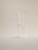 Straight sided champagne flutes set of 4 - British product