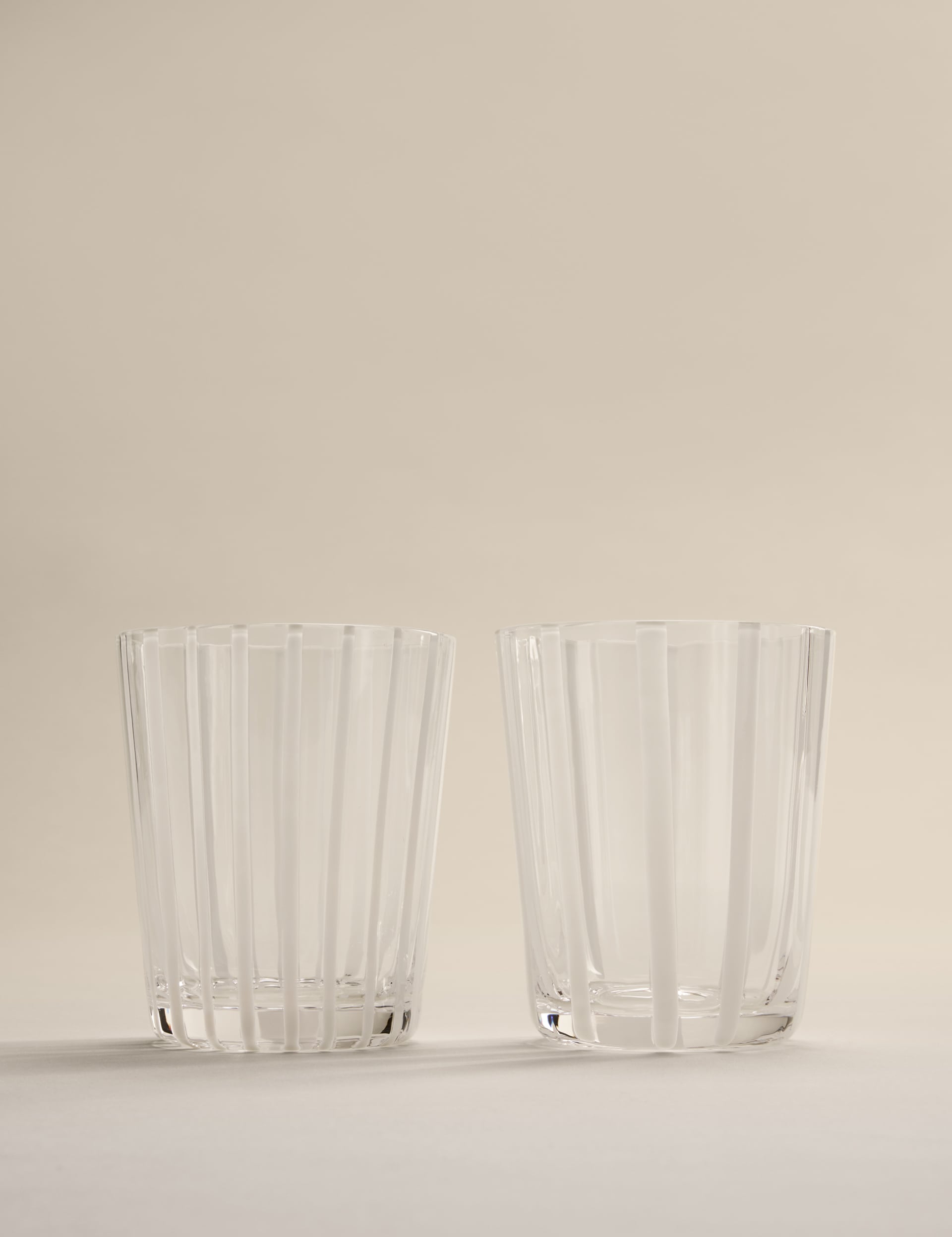 M&S striped tumblers set of 4, UK version