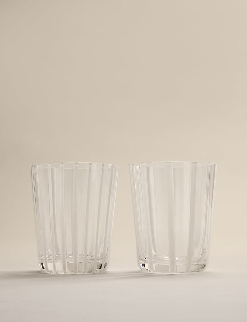 M&S striped tumblers set of 4, UK version