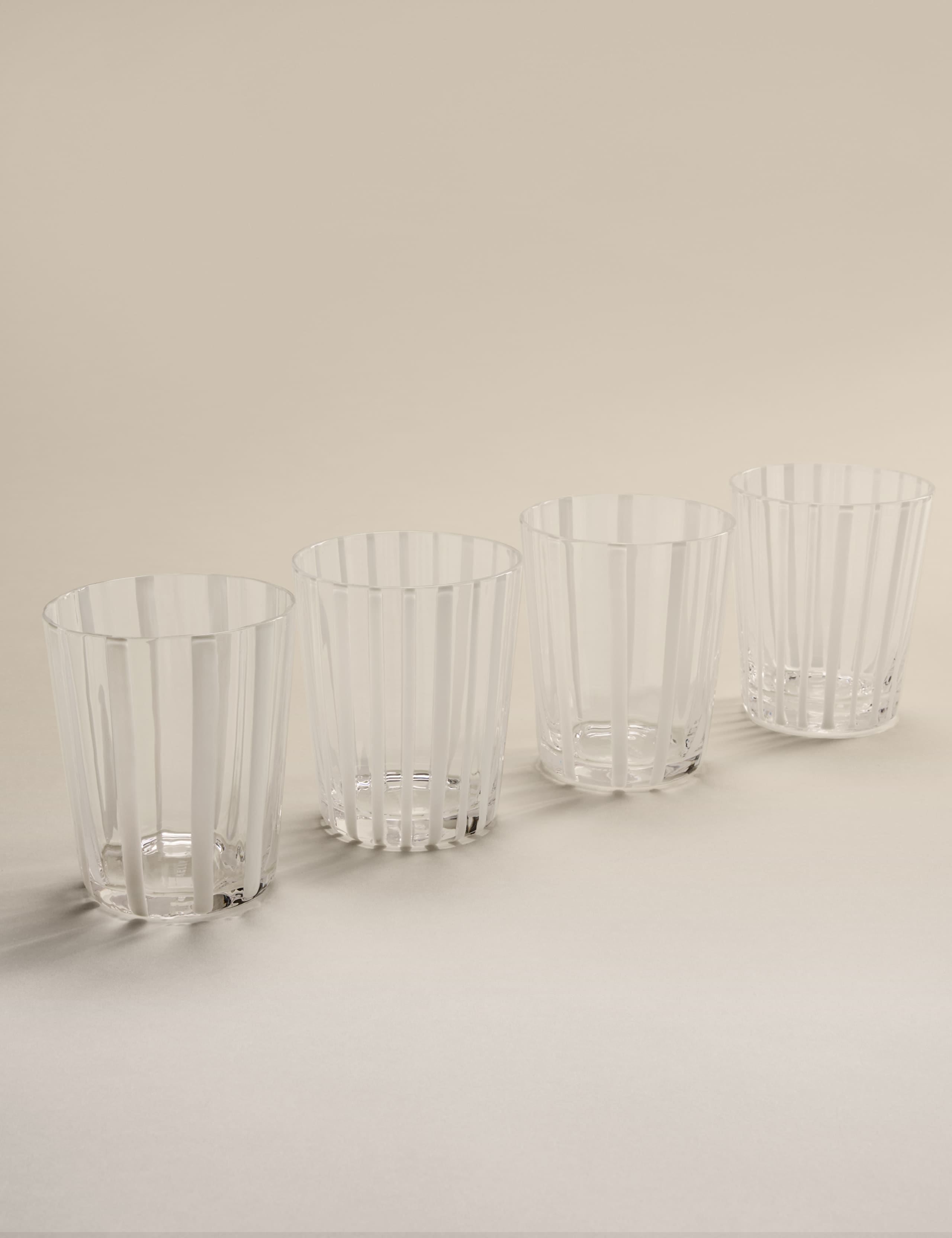 M&S striped tumblers set of 4, UK version