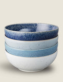Denby Studio Blue cereal bowls set of 4 (British brand)