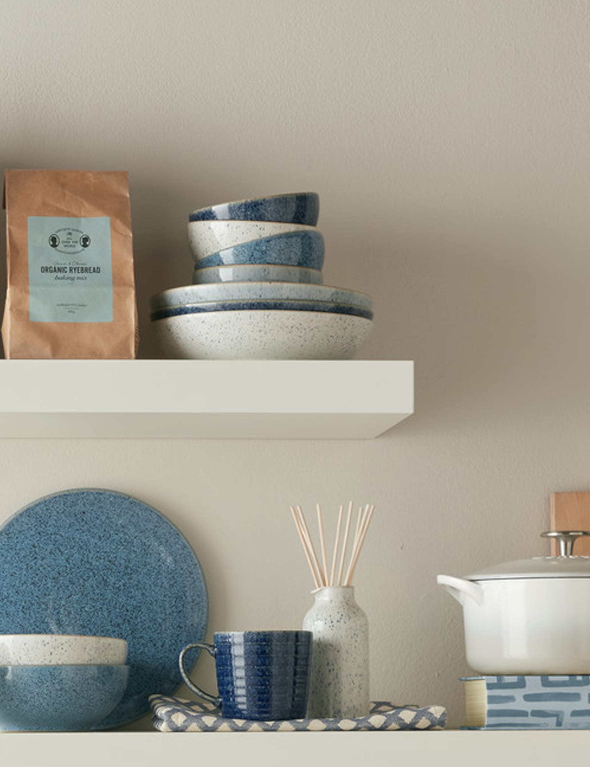Denby Studio Blue cereal bowls set of 4 (British brand)