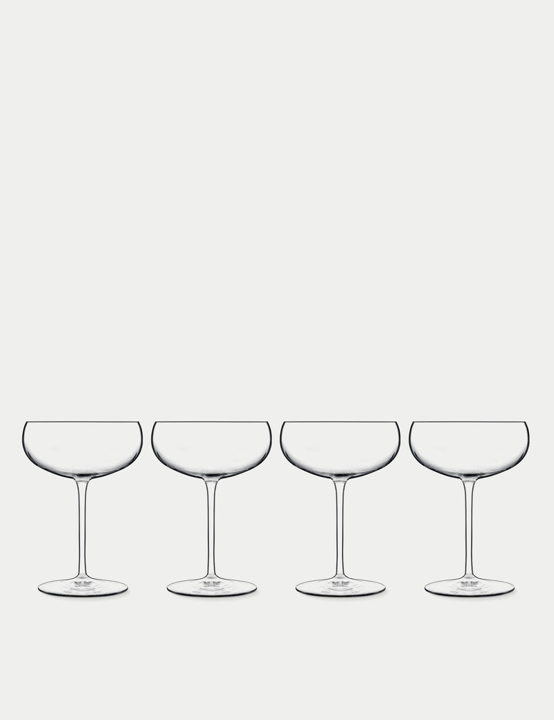 Luigi Bormioli Talismano martini glasses set of 4 30cl (British brand)