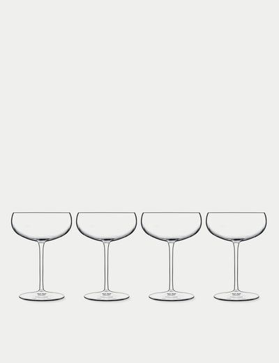 M&S Luigi Bormioli Talismano Martini Glasses Set of 4 30cl Cocktail Glasses- Buy online at McGrocer