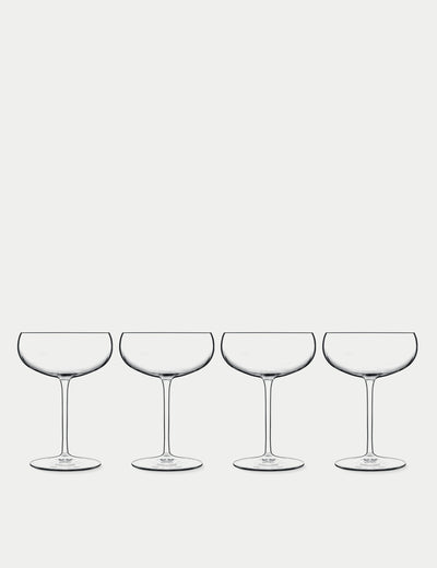 M&S Luigi Bormioli Talismano Martini Glass Sett med 4 30cl Cocktail Glass- Kjøp online på McGrocer