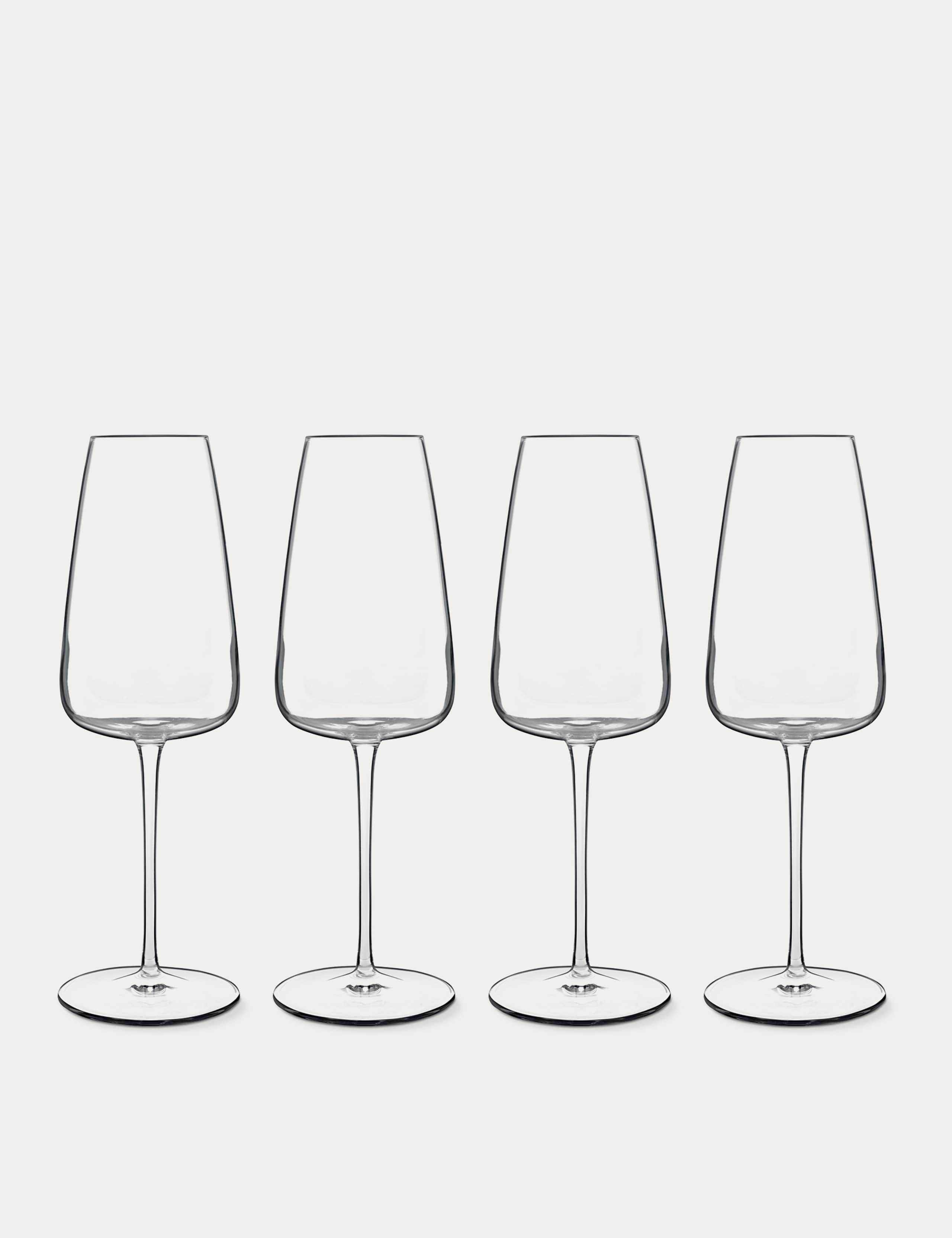 Luigi Bormioli Talismano prosecco glasses set of four 40cl (British brand)