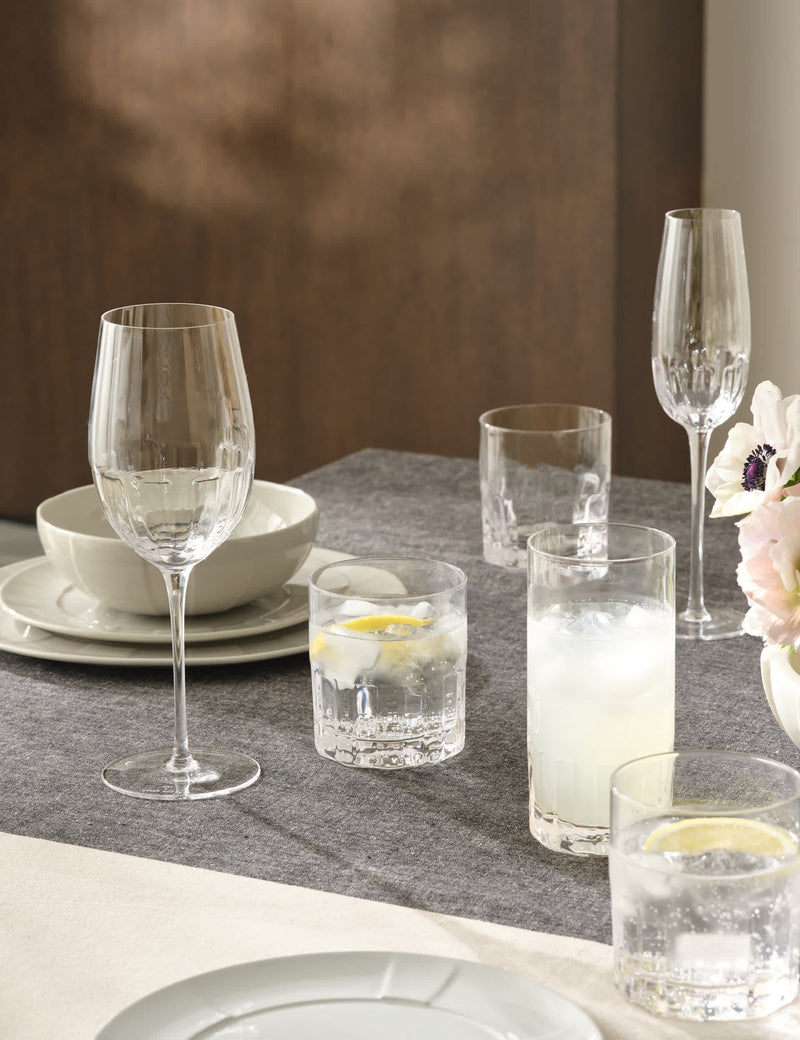 M&S textured champagne flutes set of 4 (British brand)