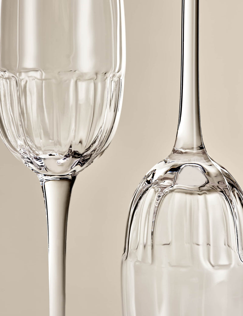 M&S textured champagne flutes set of 4 (British brand)