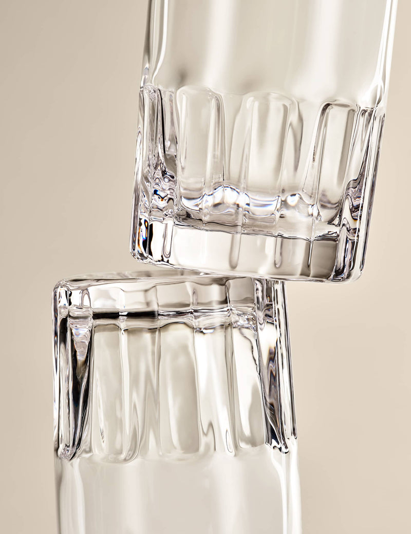 M&S X Kelly Hoppen textured hi ball glasses set of 4 (British brand)