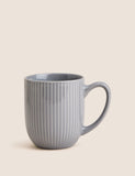 Set of four textured stripe mugs - British product
