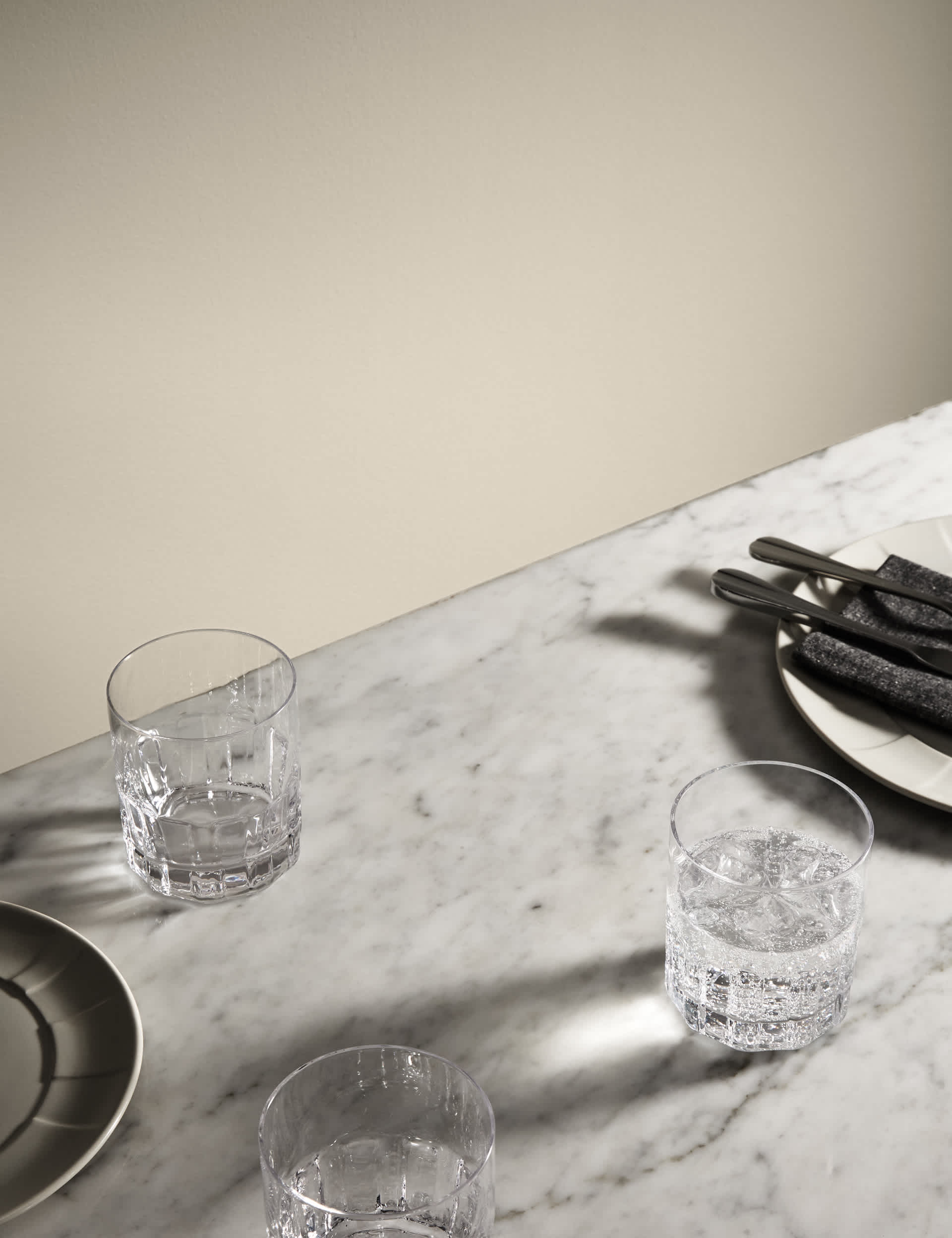 M&S X Kelly Hoppen textured tumblers set of 4 (British brand)
