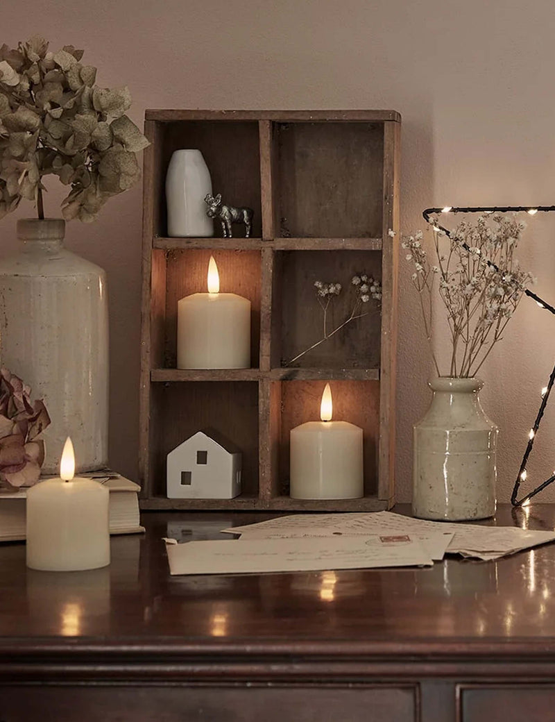 TruGlow LED votive candles set of 4 (British brand)