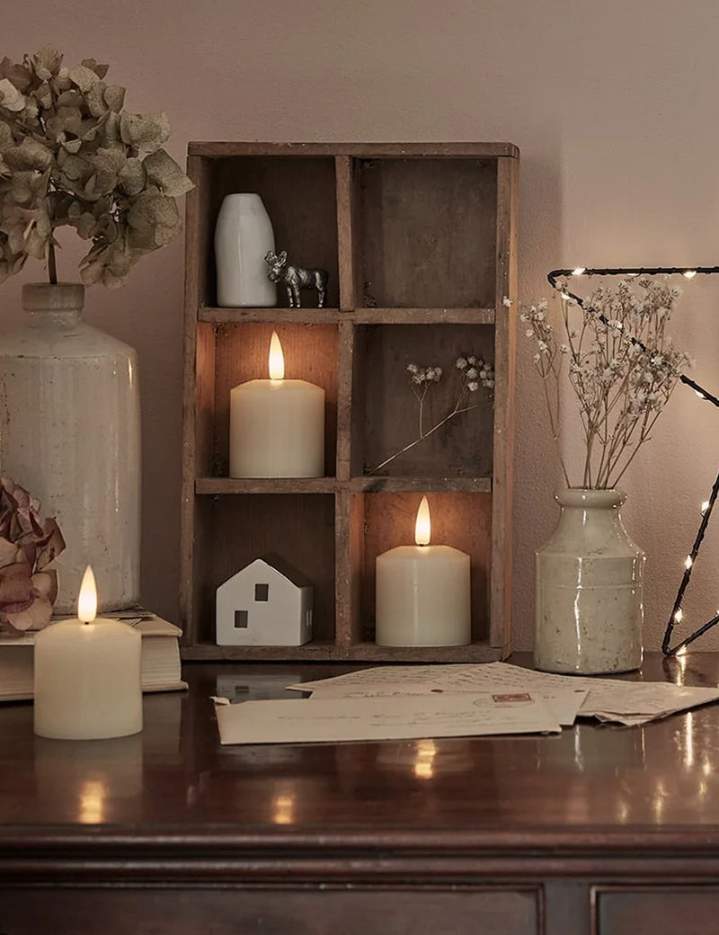 TruGlow LED votive candles set of 4 (British brand)