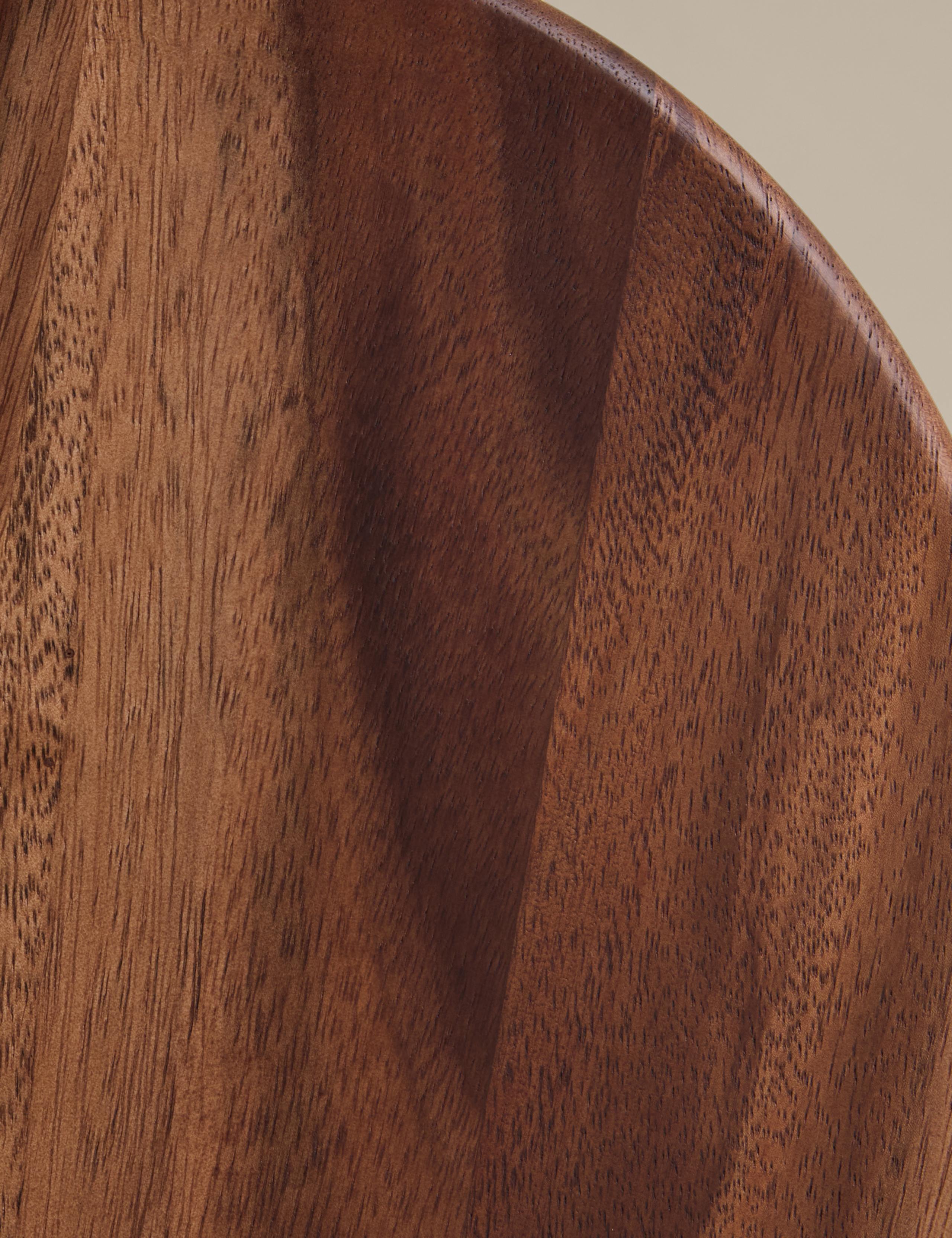 Acacia wood round placemats set of 4, imported from the UK
