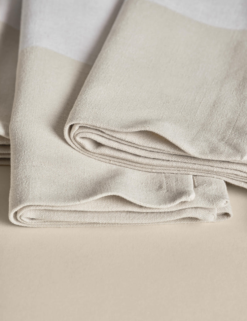M&S X Kelly Hoppen woven banded napkins set of 4 (British brand)