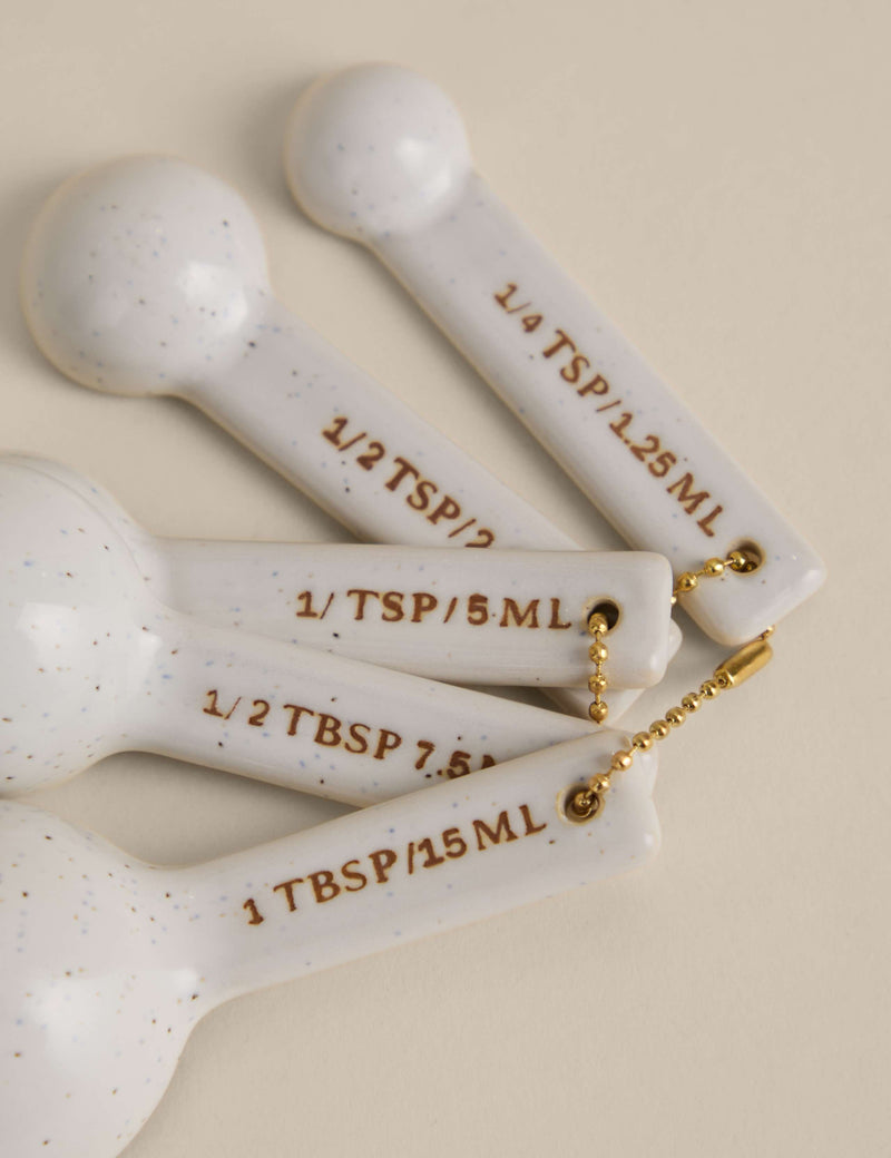 Ceramic measuring spoons set of 5, UK version