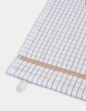 Set of 5 checked terry tea towels (British brand)