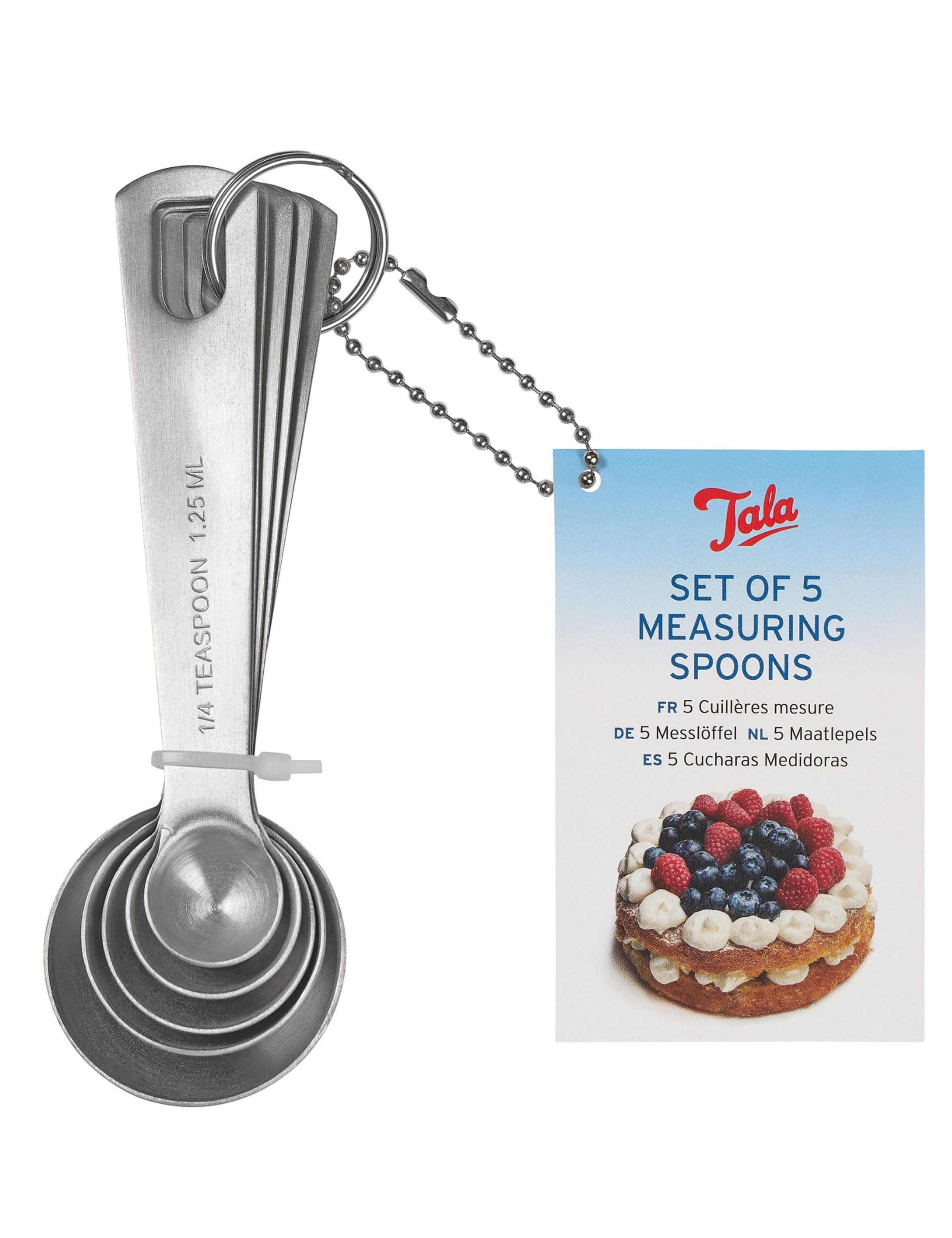 Tala measuring spoons and cups set stainless steel, UK version