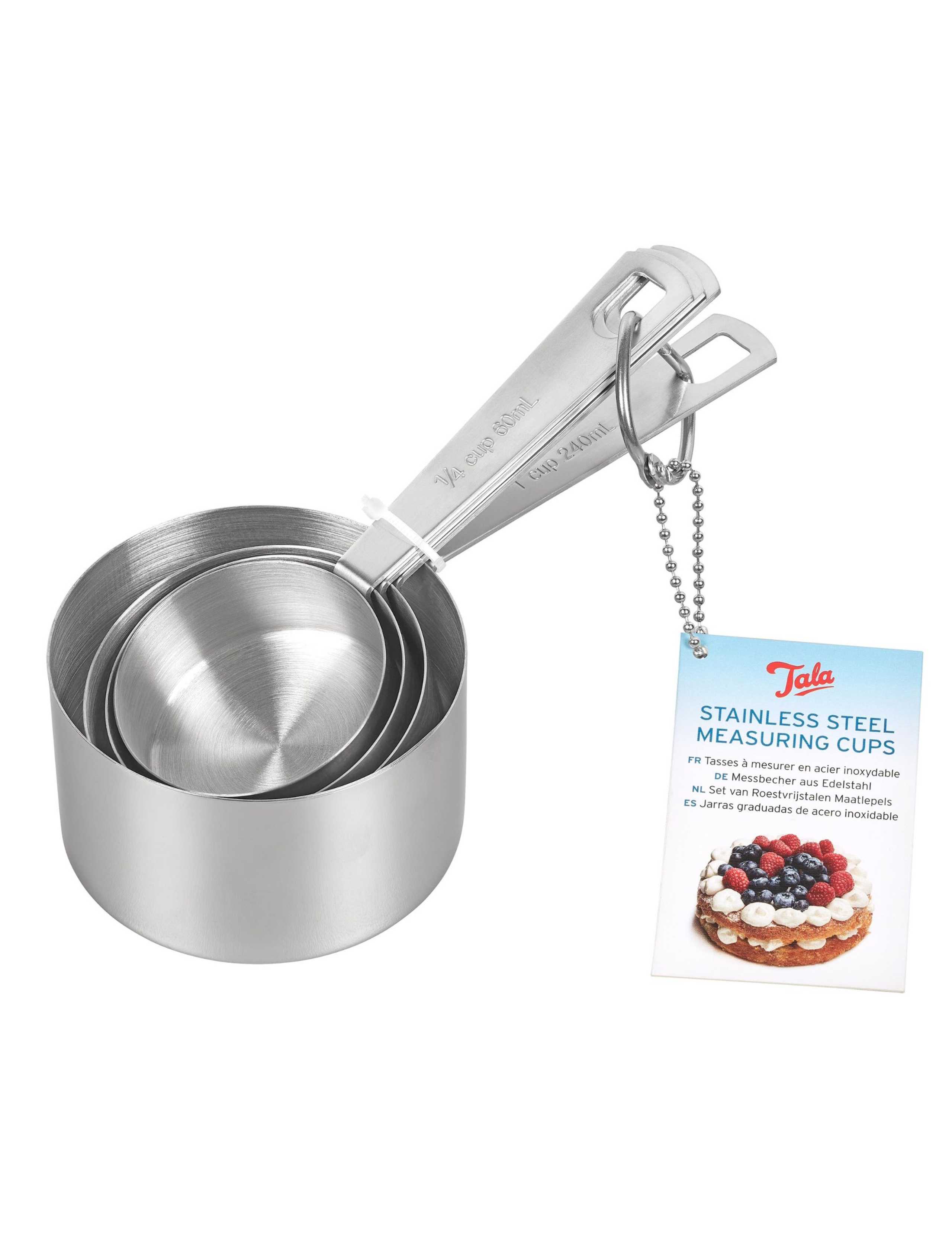 Tala measuring spoons and cups set stainless steel, UK version