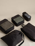 Packing cubes set of 5 with zip cubes and shoe bag, imported from the UK