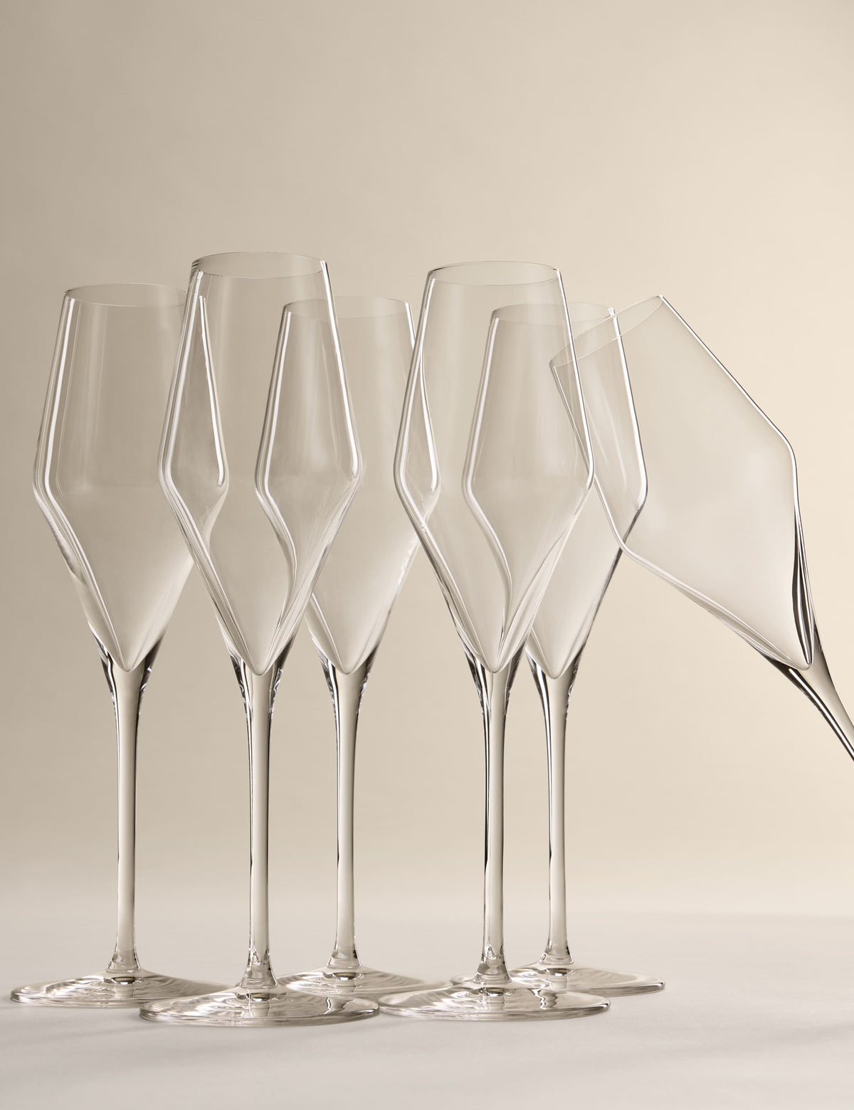 Set of 6 Classic Champagne Flutes