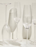 Maxim Optic champagne flutes set of 6 (British brand)