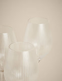 Maxim Optic ribbed wine glasses set of 6 (British brand)