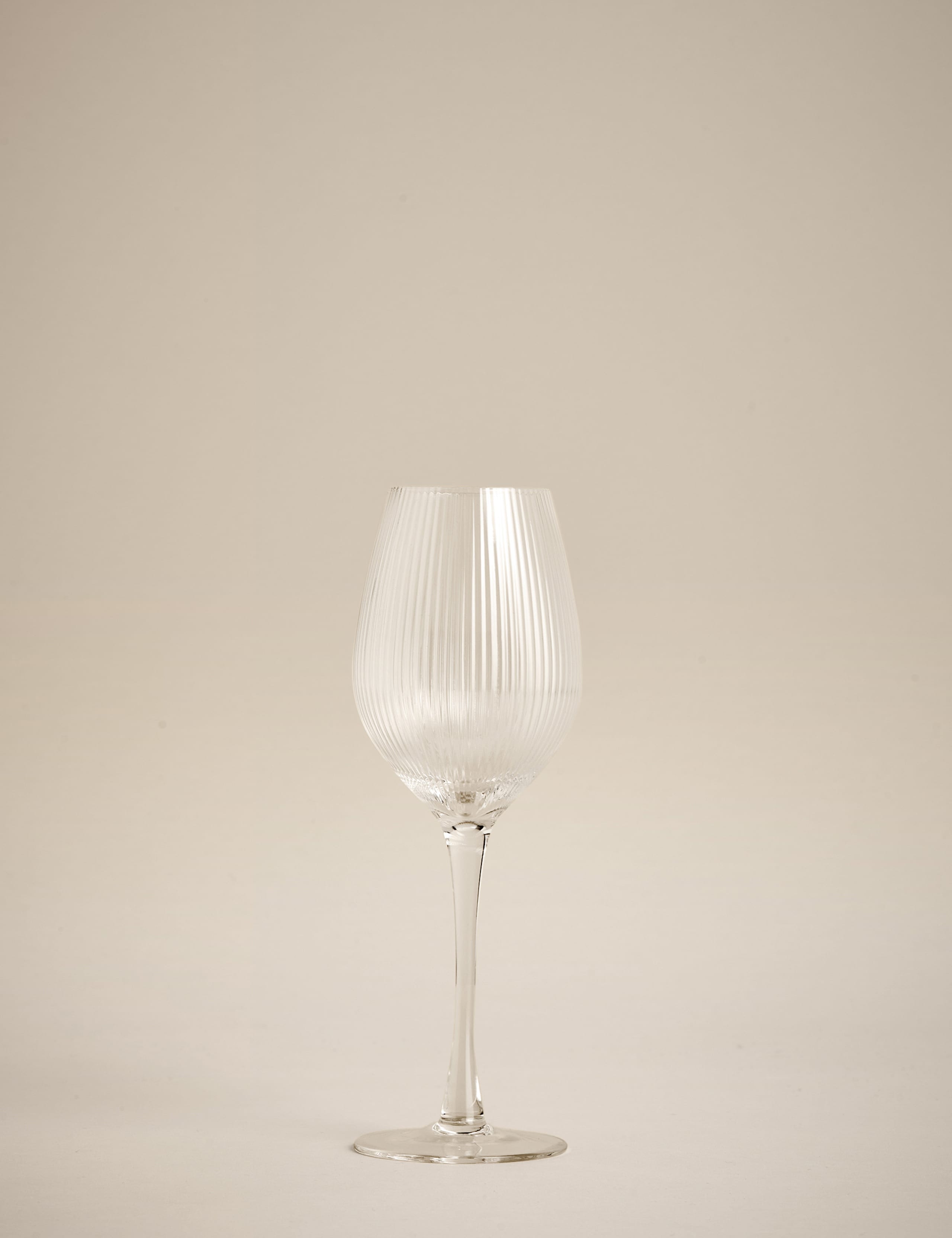 Maxim Optic ribbed wine glasses set of 6 (British brand)