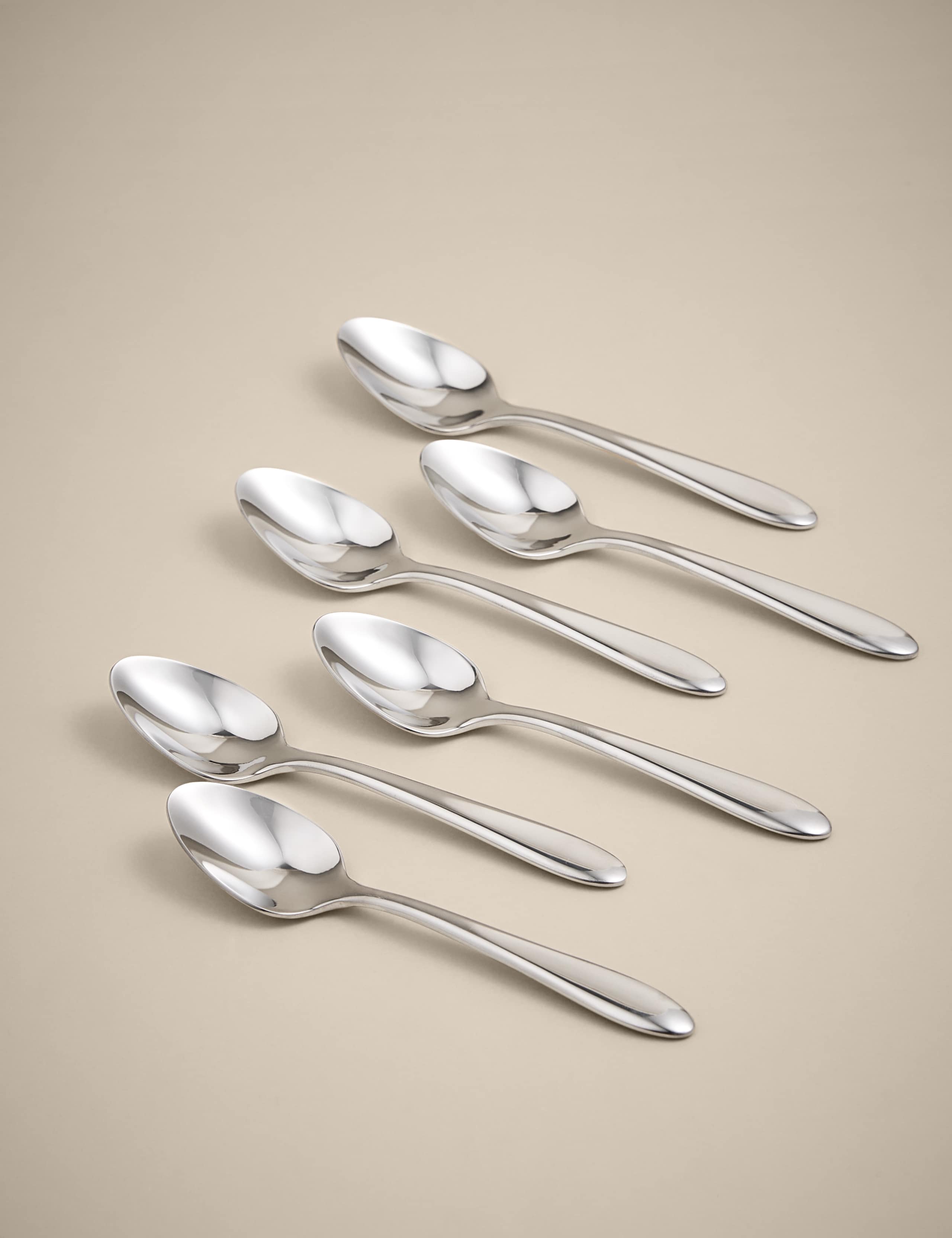 Maxim set of 6 stainless steel teaspoons, imported from the UK