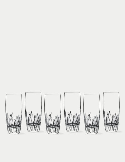 M&S Luigi Bormioli Mixology Incanto Highball Glasses Set of 6- Buy online at McGrocer