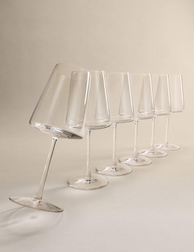 M&S Set of 6 Modern Bordeaux Wine Glasses- Buy online at McGrocer