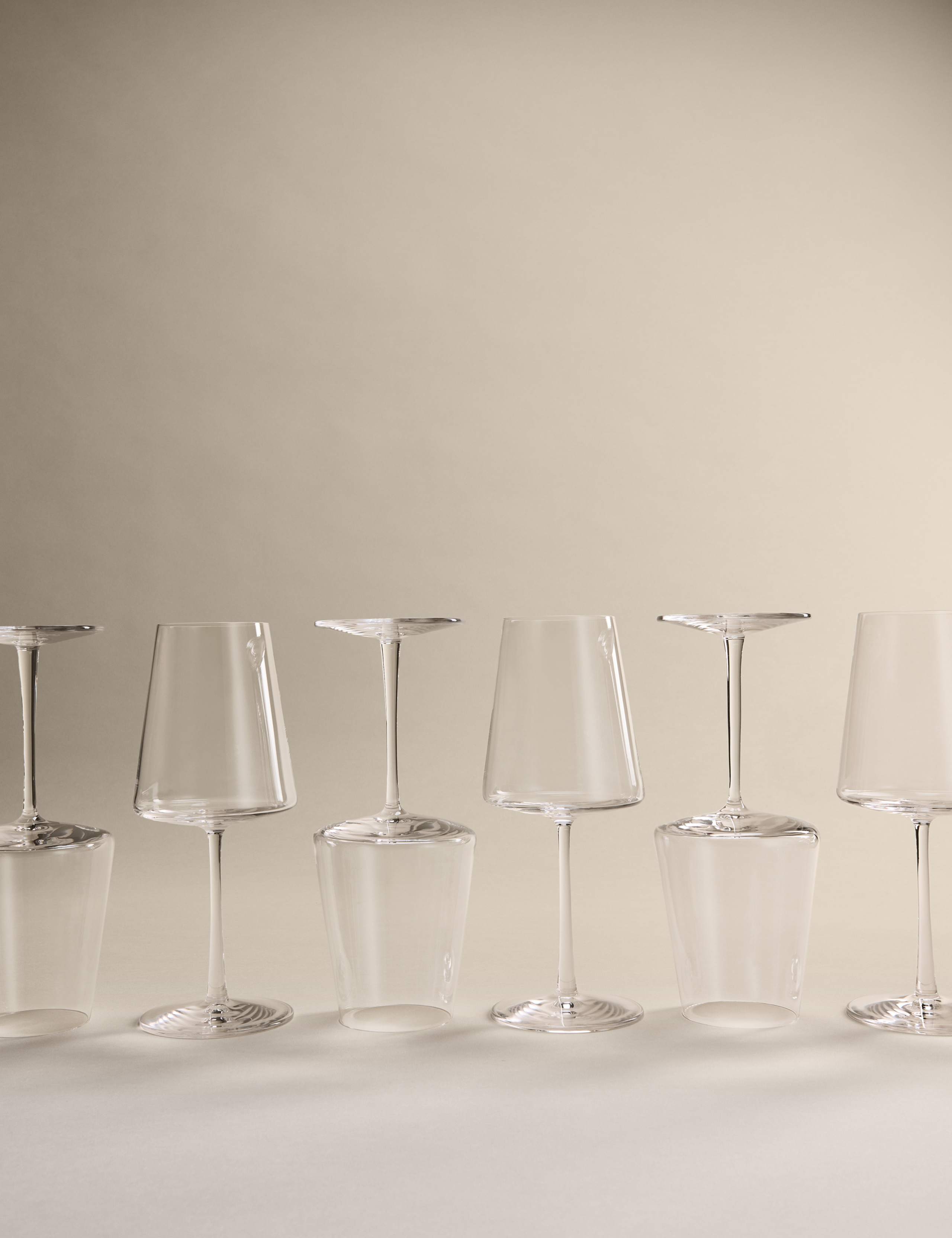 Set of 6 Modern Red Wine Glasses
