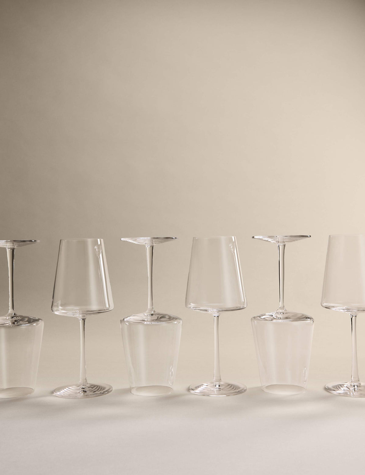 Set of 6 Modern Red Wine Glasses