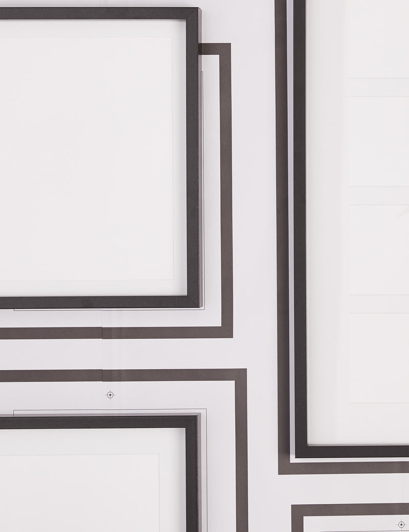 Set of 8 gallery photo frames (British brand)