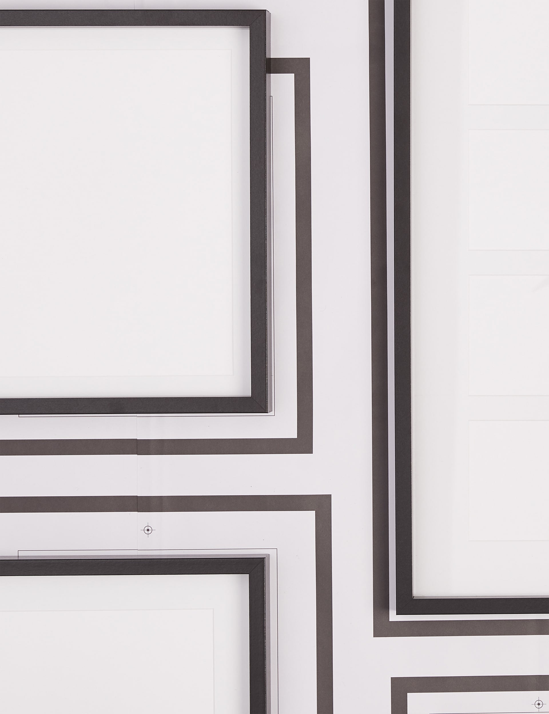 Set of 8 gallery photo frames (British brand)