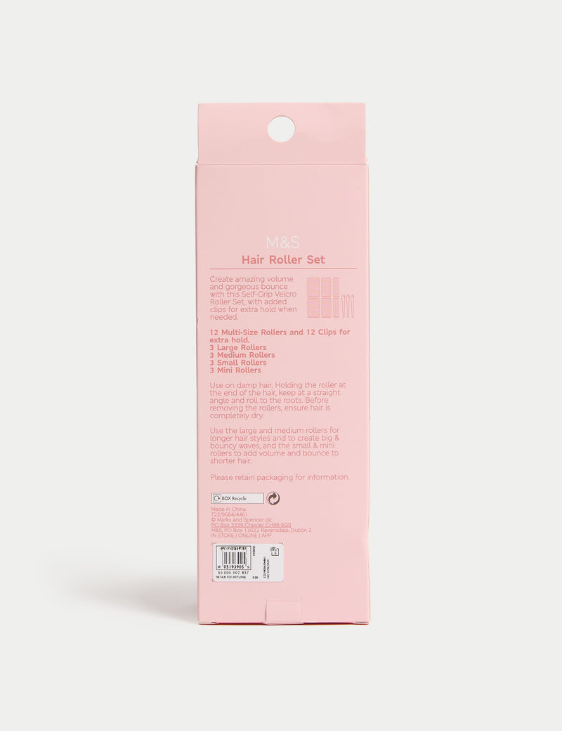 Bloom Accessories hair rollers set of twelve, imported from the UK