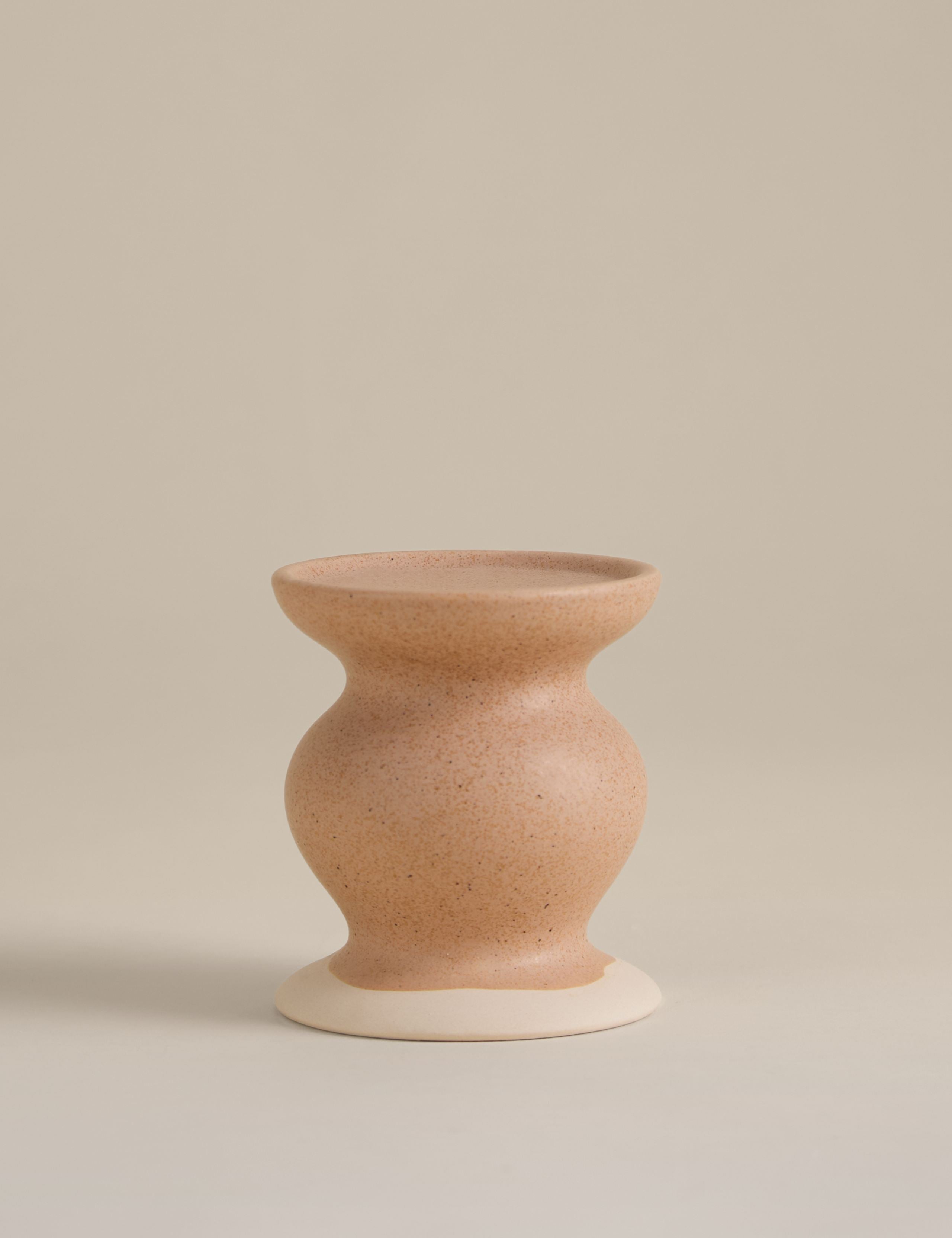 Ceramic pillar candle holder (British brand)