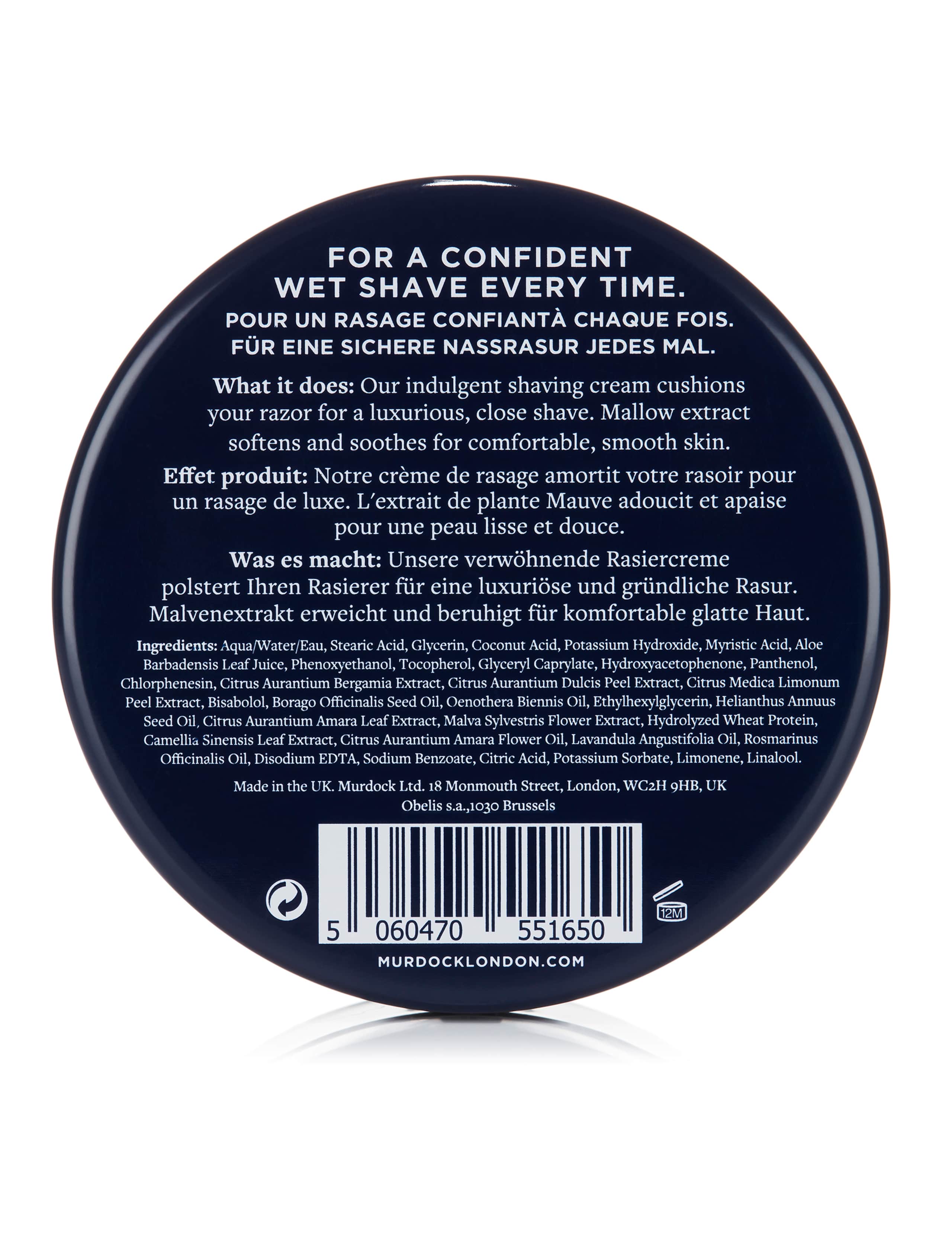 Murdock shaving cream 200ml (British brand)