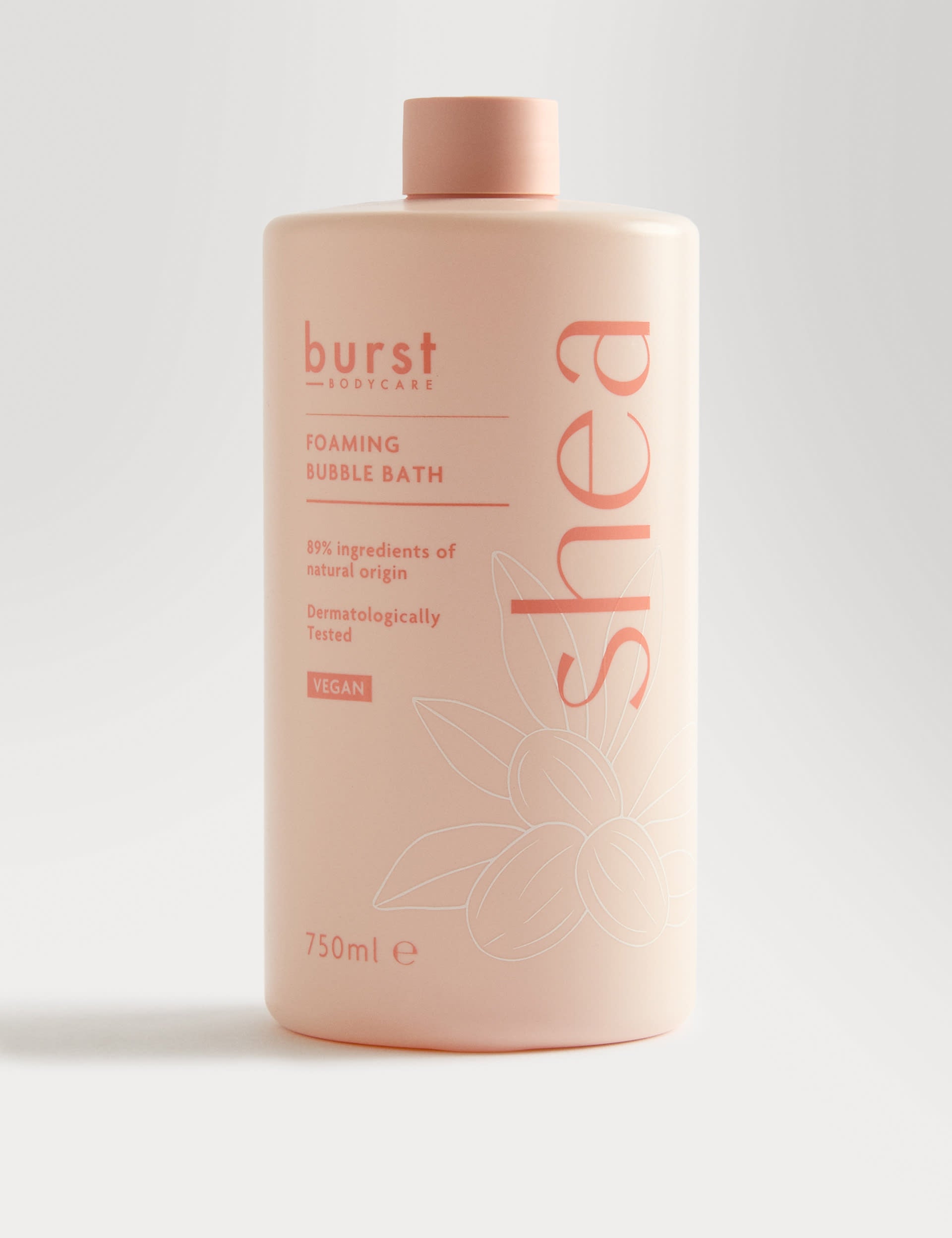 Burst Bodycare shea bubble bath 750 ml (British brand)