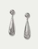 Shell Drop Earrings with 62mm stud in zinc alloy - British product