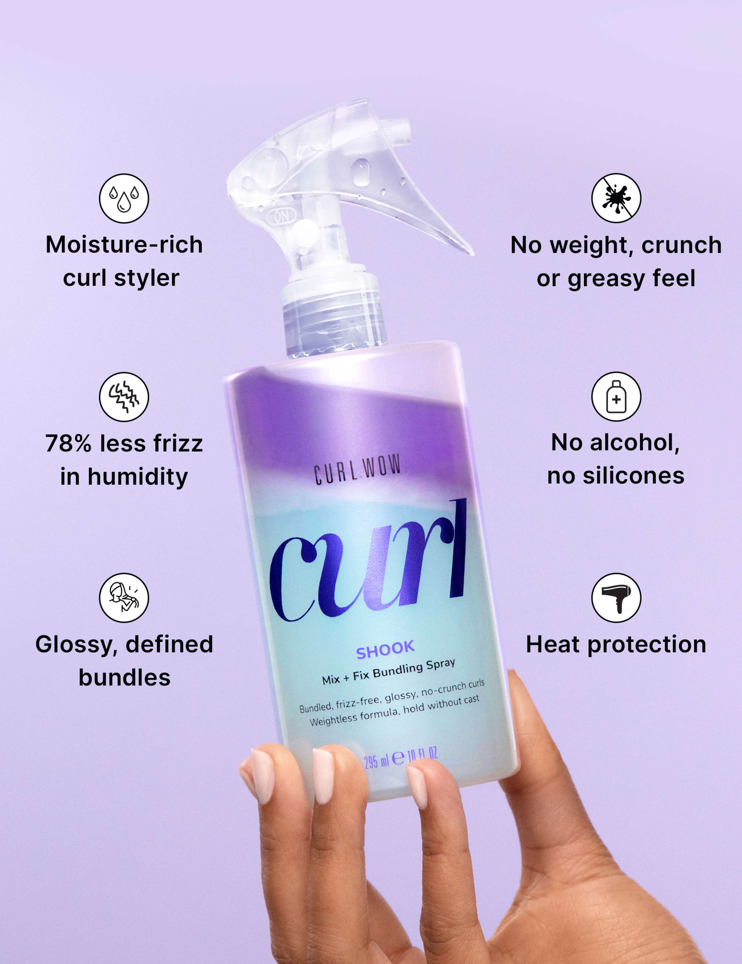 Shook Mix + Fix Bundling Spray 295ml (British brand)