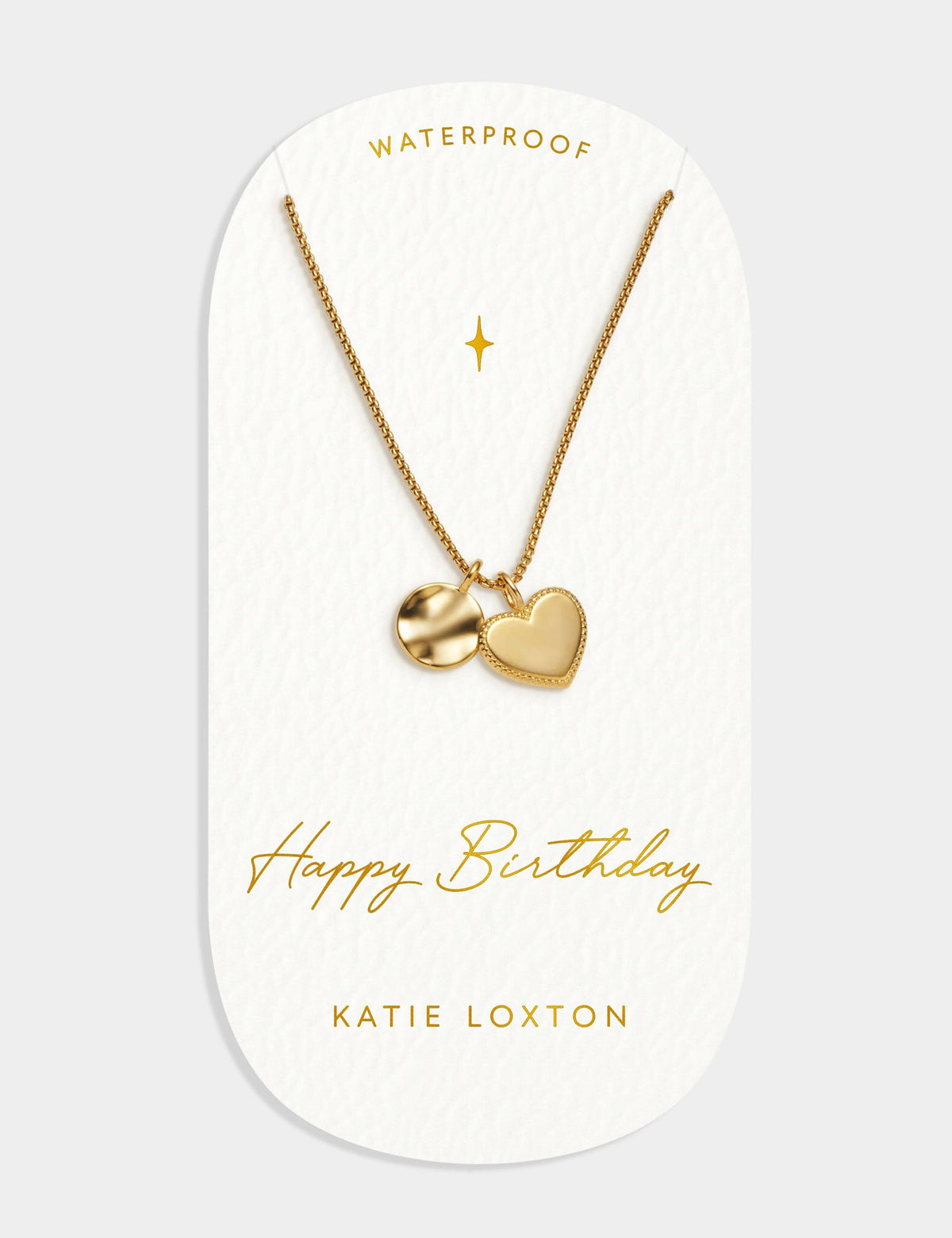 Katie Loxton gold charm necklace (British brand)