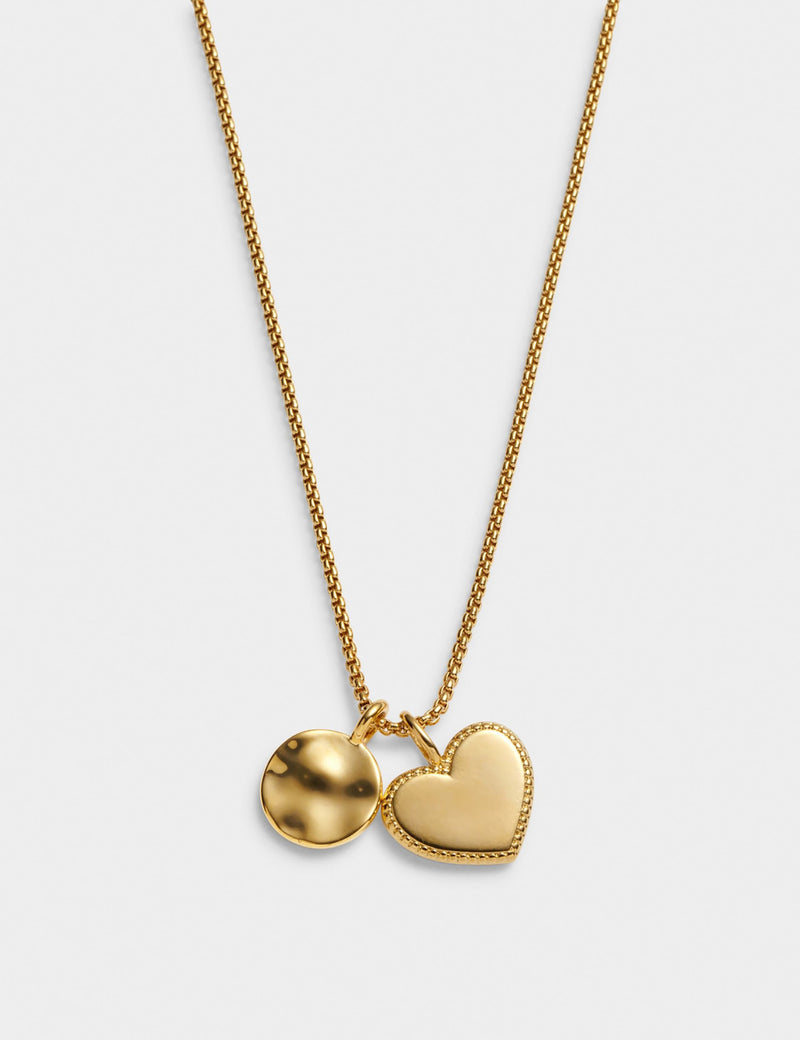 Katie Loxton gold charm necklace (British brand)