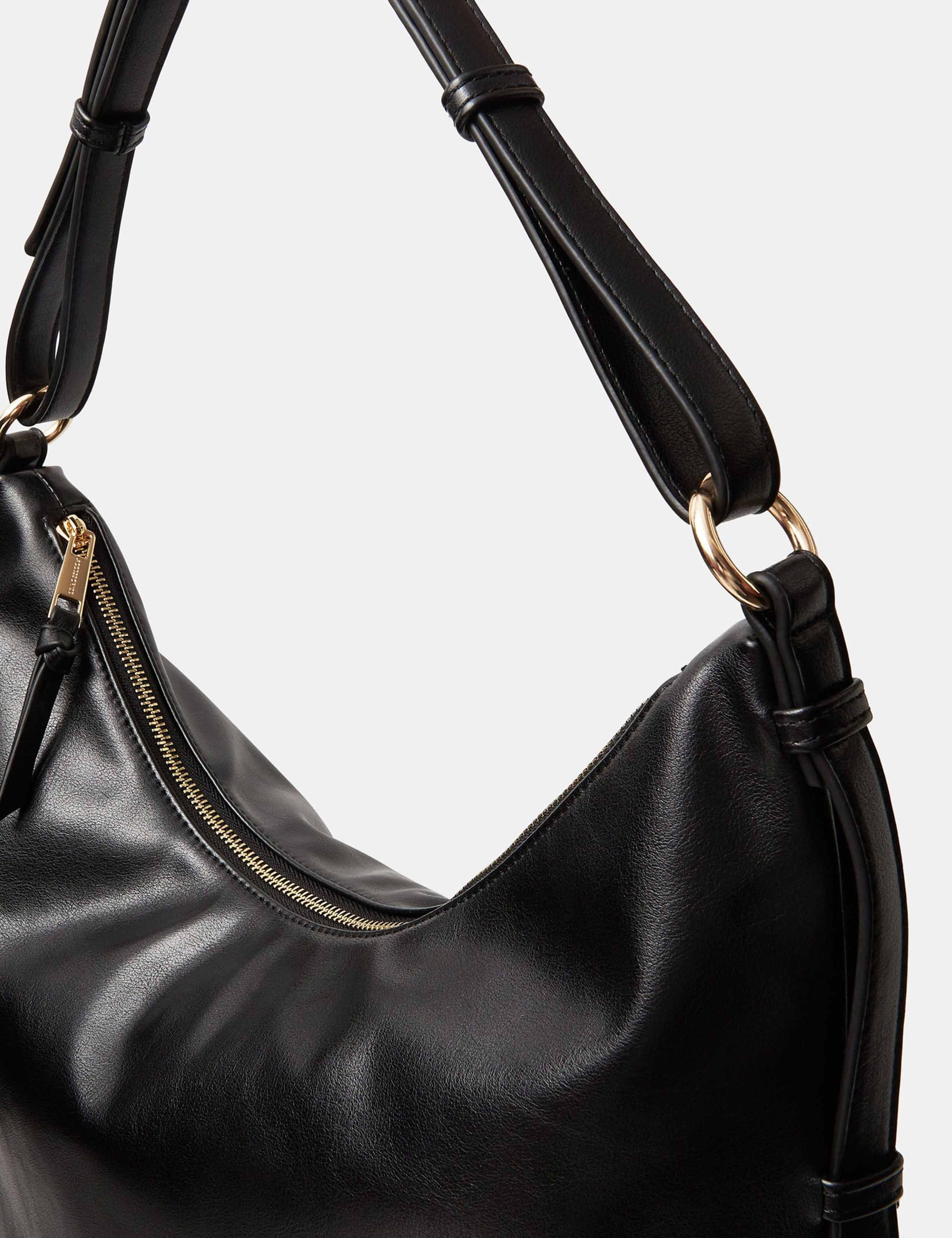 Accessorize shoulder bag slouchy style with zip fastening (British brand)