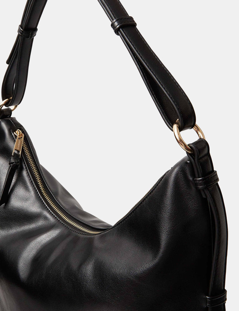 Accessorize shoulder bag slouchy style with zip fastening (British brand)